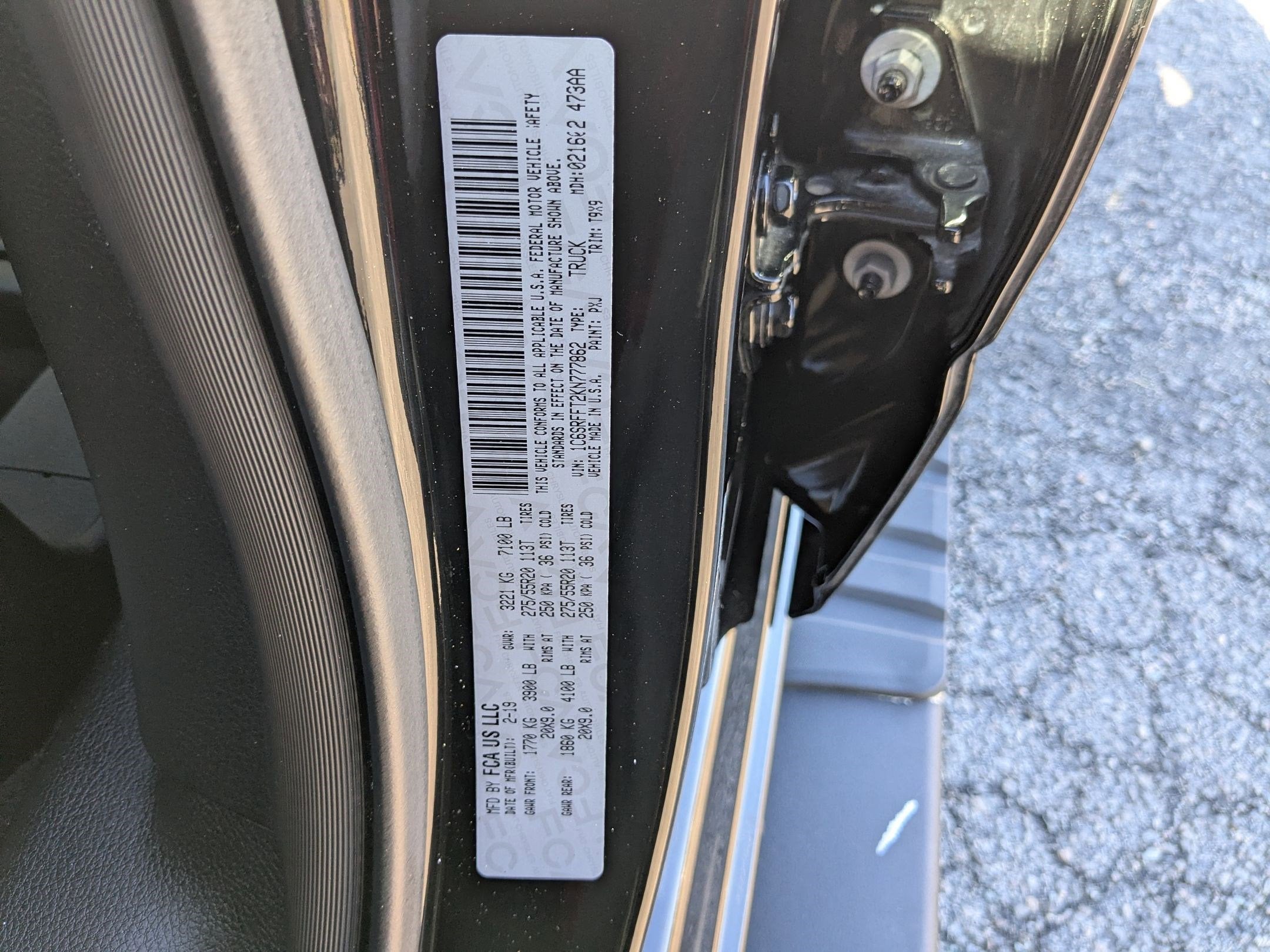 2019 RAM 1500 Big Horn/Lone Star Crew Cab 4x4 5'7' Box