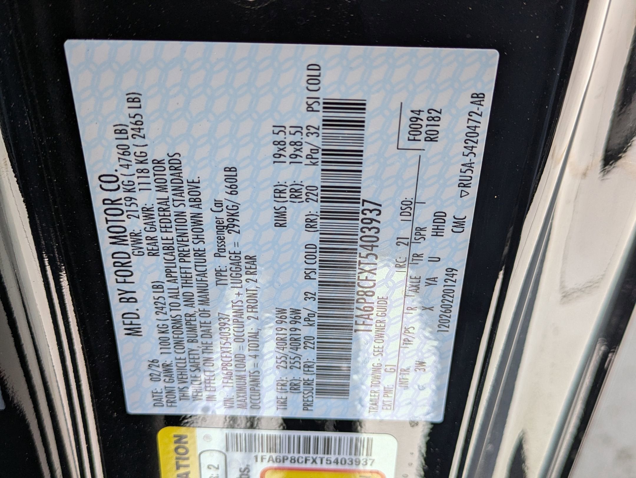 2026 Ford Mustang GT Premium Fastback