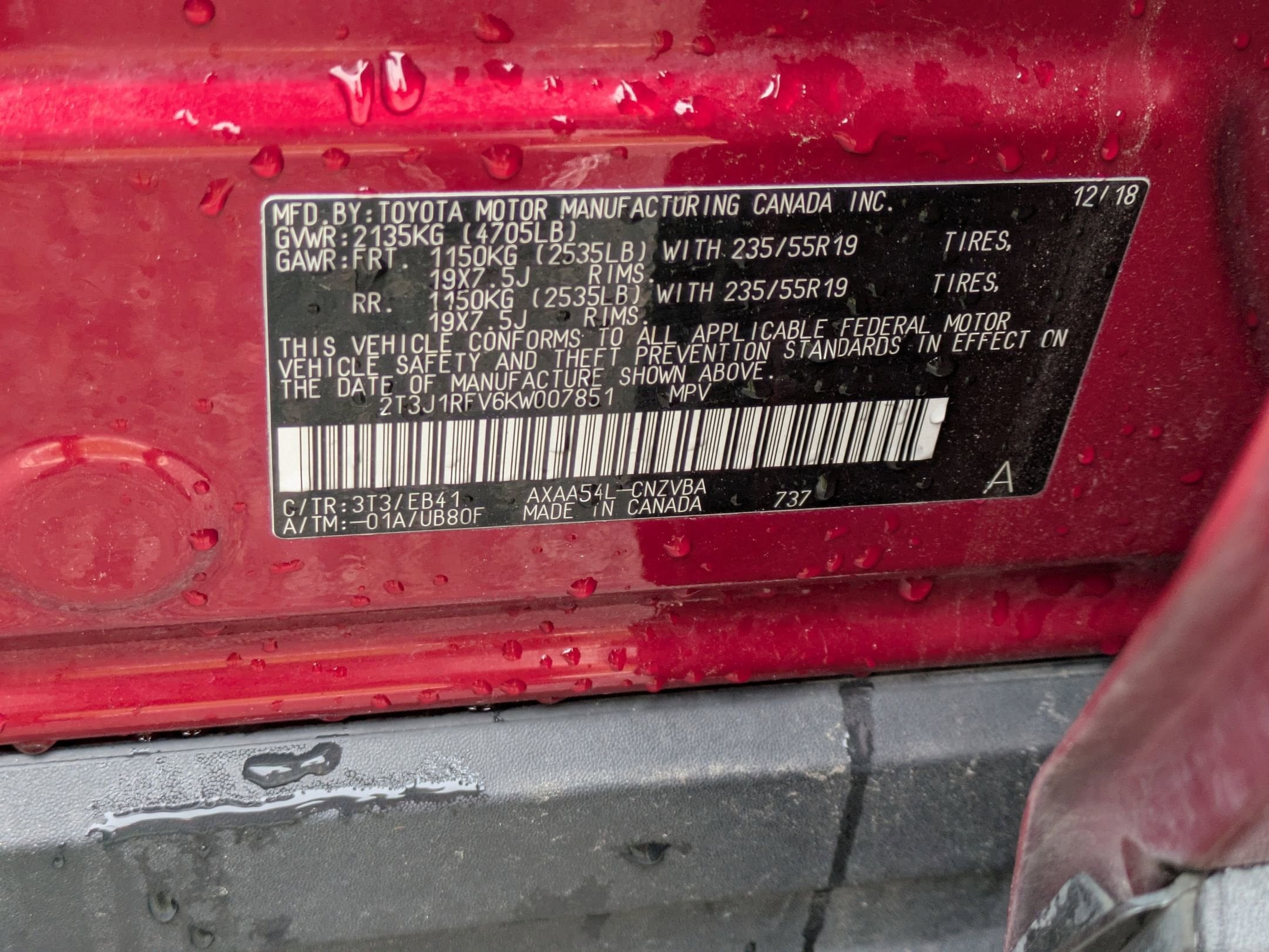 2019 Toyota RAV4 Adventure