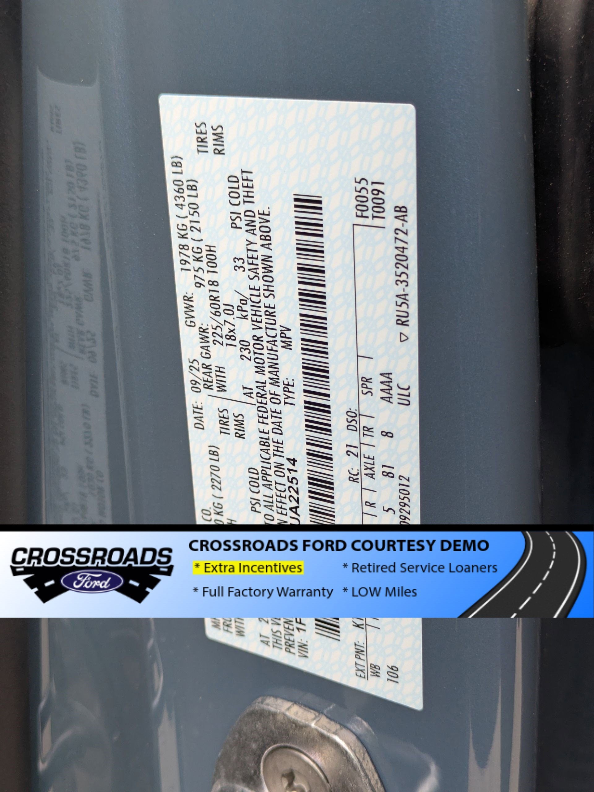 2026 Ford Escape ST-Line - Crossroads Courtesy Demo