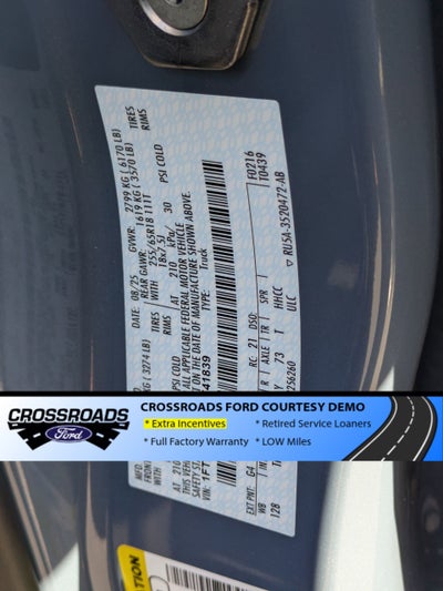 2025 Ford Ranger Lariat - Crossroads Courtesy Demo