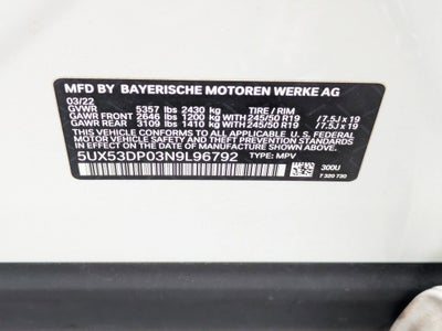 2022 BMW X3 xDrive30i