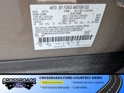 2026 Ford Explorer Tremor - Crossroads Courtesy Demo
