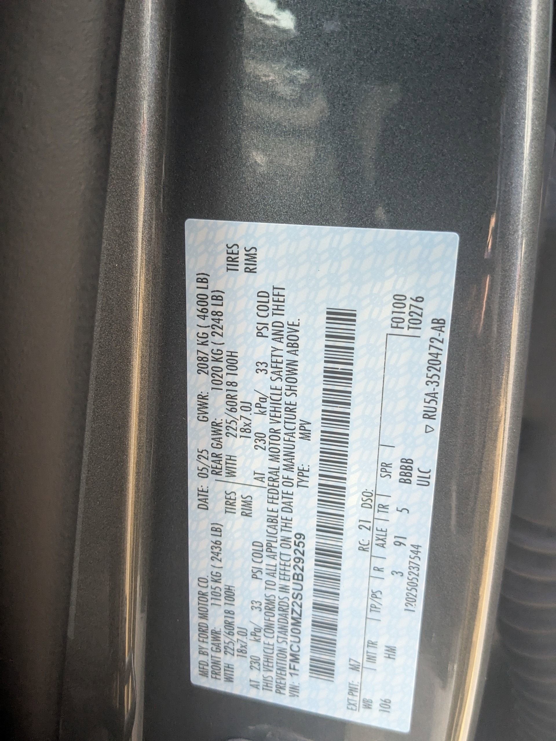 2025 Ford Escape ST-Line