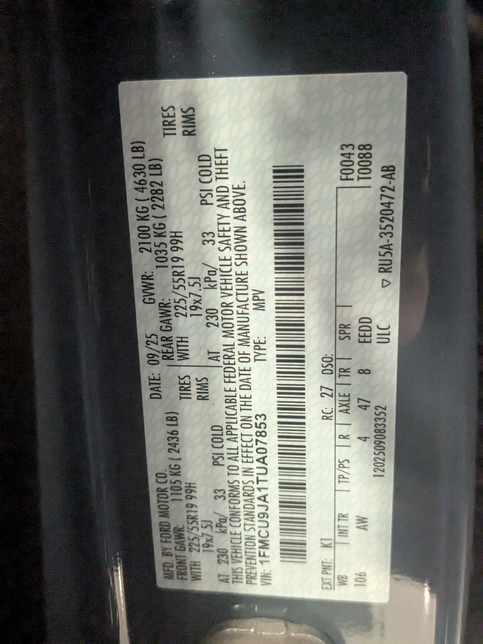 2026 Ford Escape Platinum