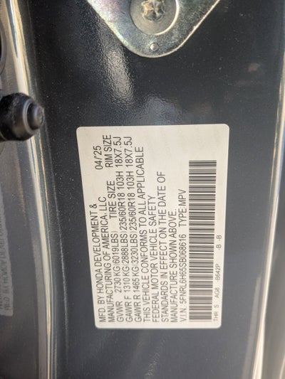 2025 Honda Odyssey EX-L