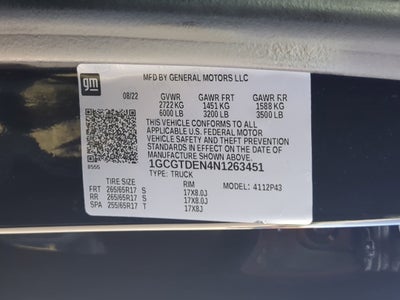 2022 Chevrolet Colorado 4WD Z71