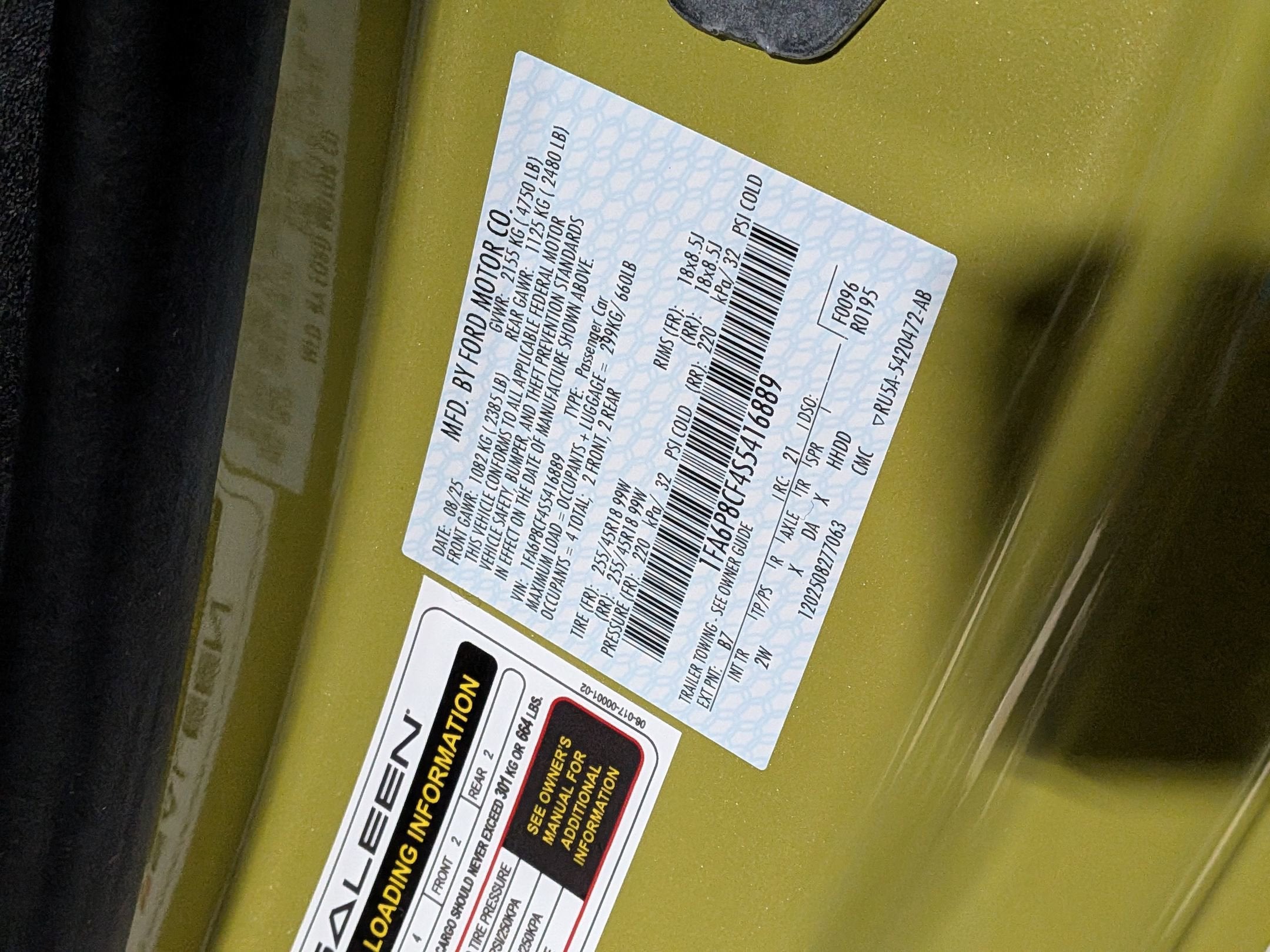 2025 Ford Mustang GT Saleen Yellow Label