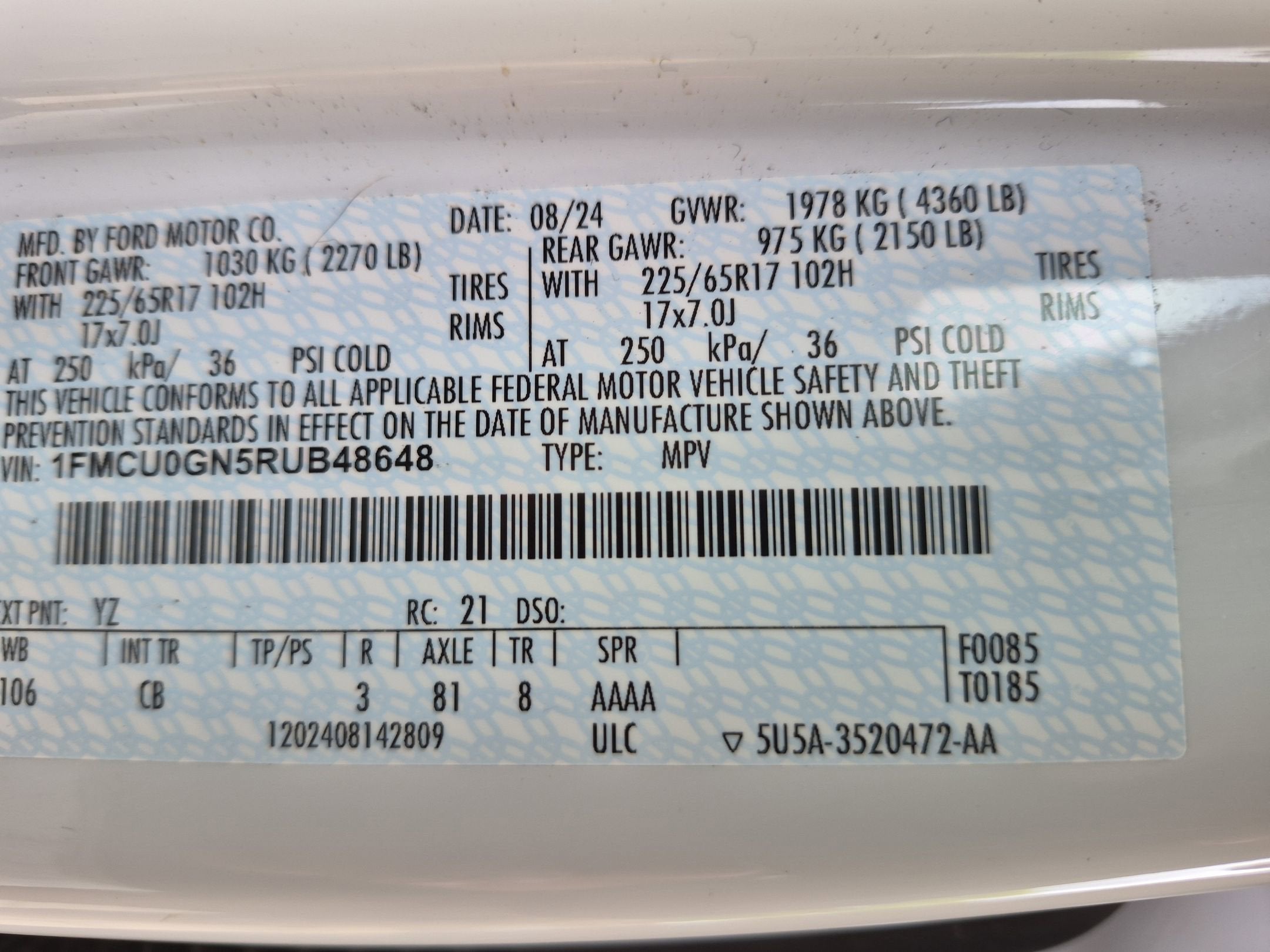 2024 Ford Escape Active