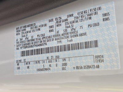 2026 Ford Transit Cargo Van Base