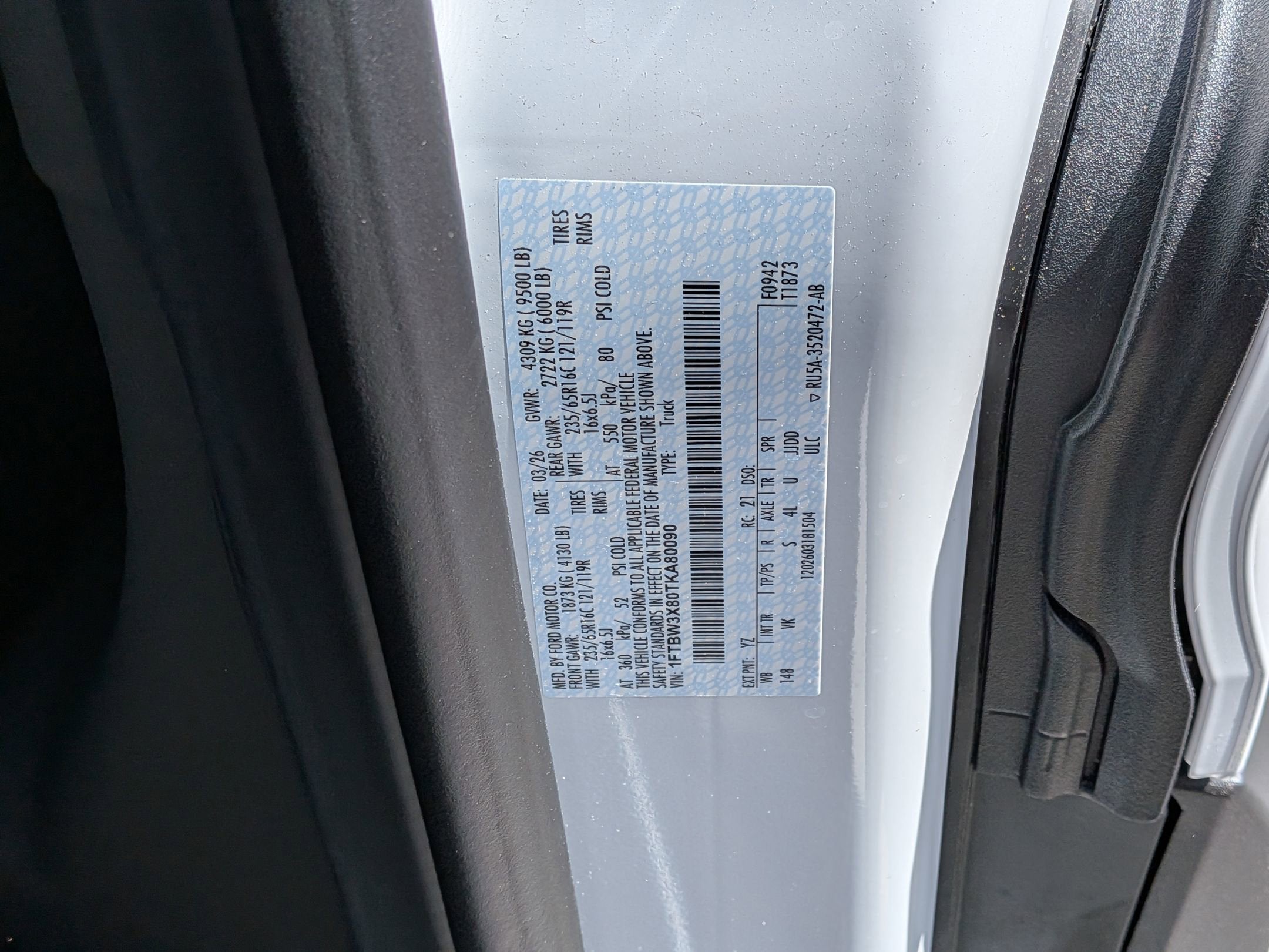 2026 Ford Transit Cargo Van Base