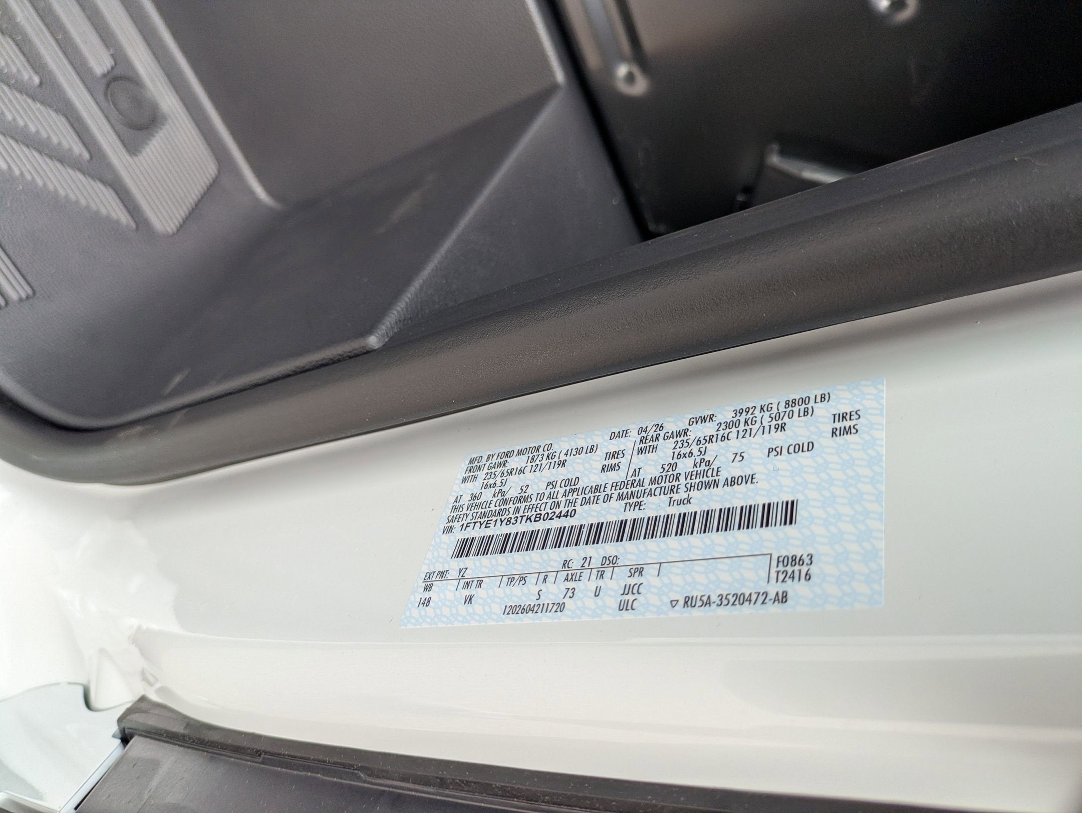 2026 Ford Transit Cargo Van Base
