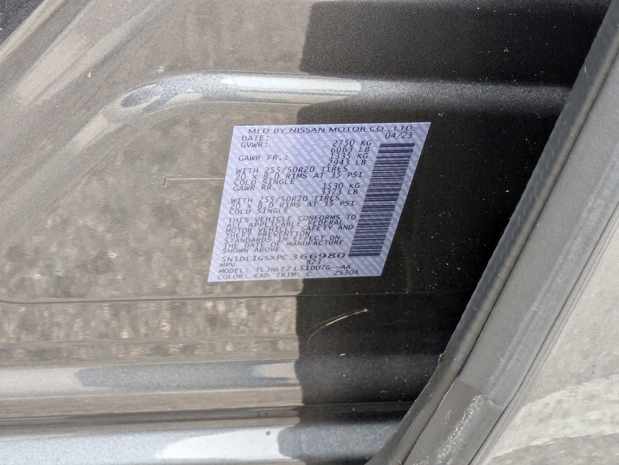 2023 INFINITI QX60 SENSORY