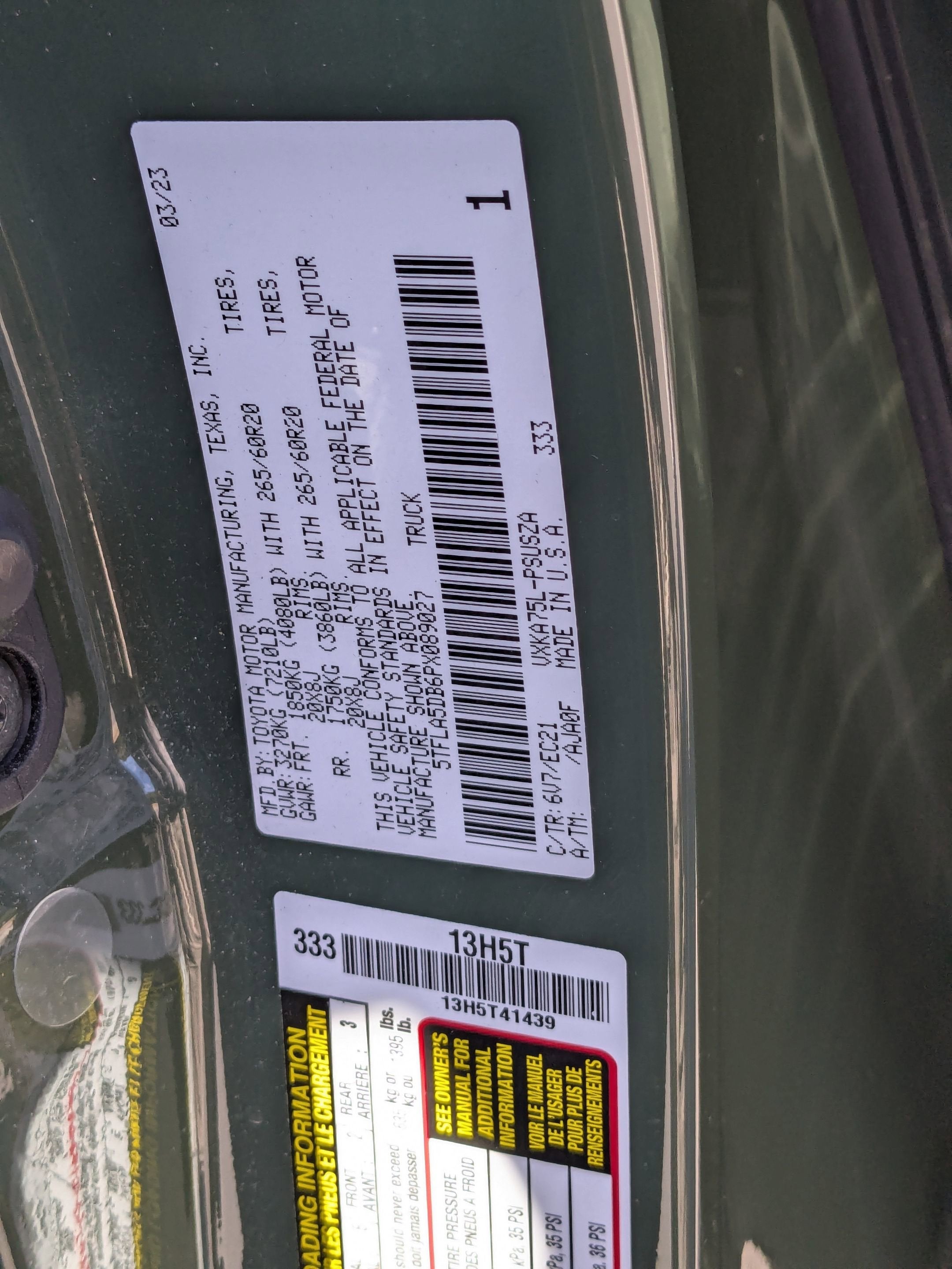 2023 Toyota Tundra 4WD SR5