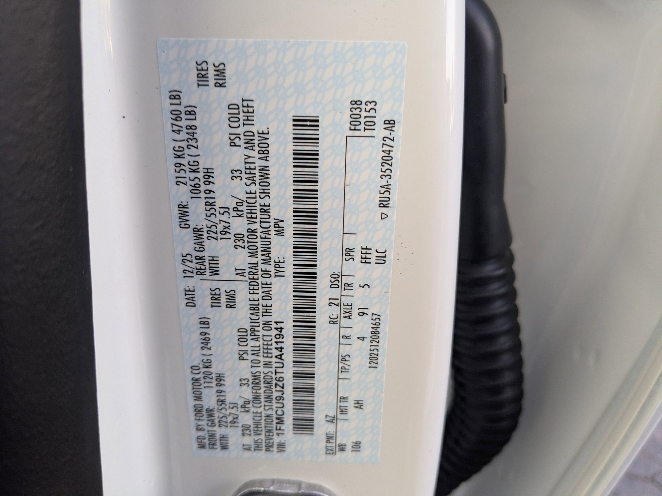 2026 Ford Escape Platinum