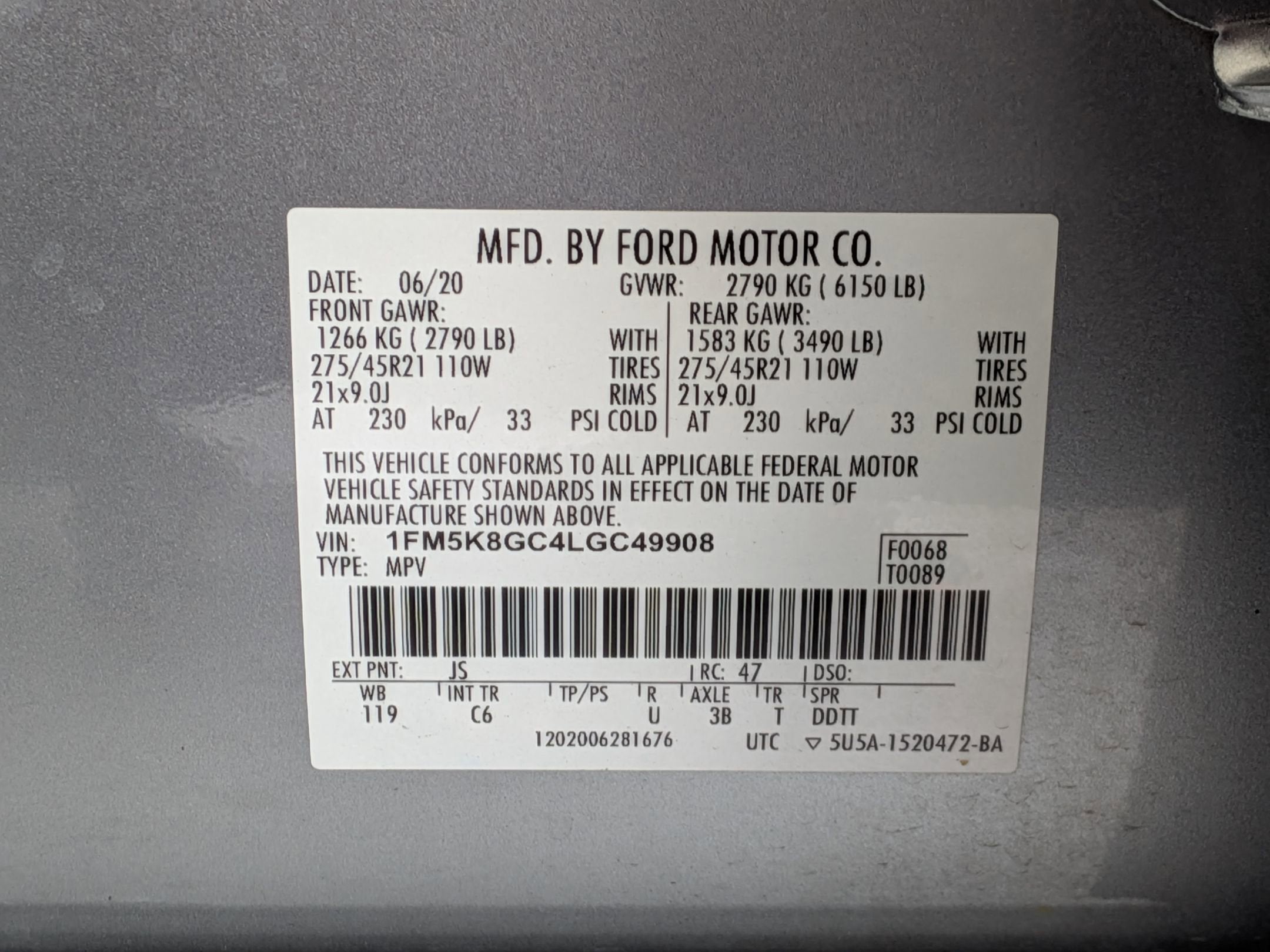 2020 Ford Explorer ST