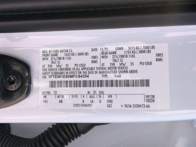 2021 Ford F-150 Tremor